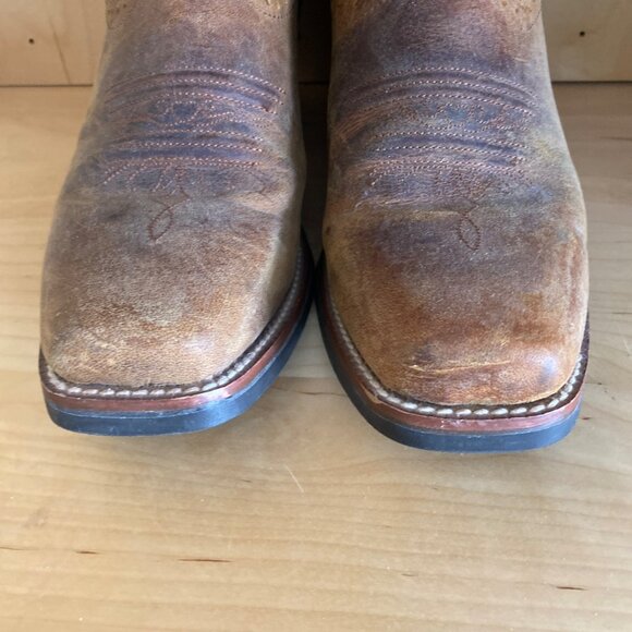 Justin Women’s “Sevana” Western Boots SVL7311 Tan & Turquoise – Size 9.5B VGUC - Picture 3 of 13